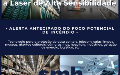 Sistema de Detecção a Laser de Alta Sensibilidade, alerta antecipado do foco de incêndio