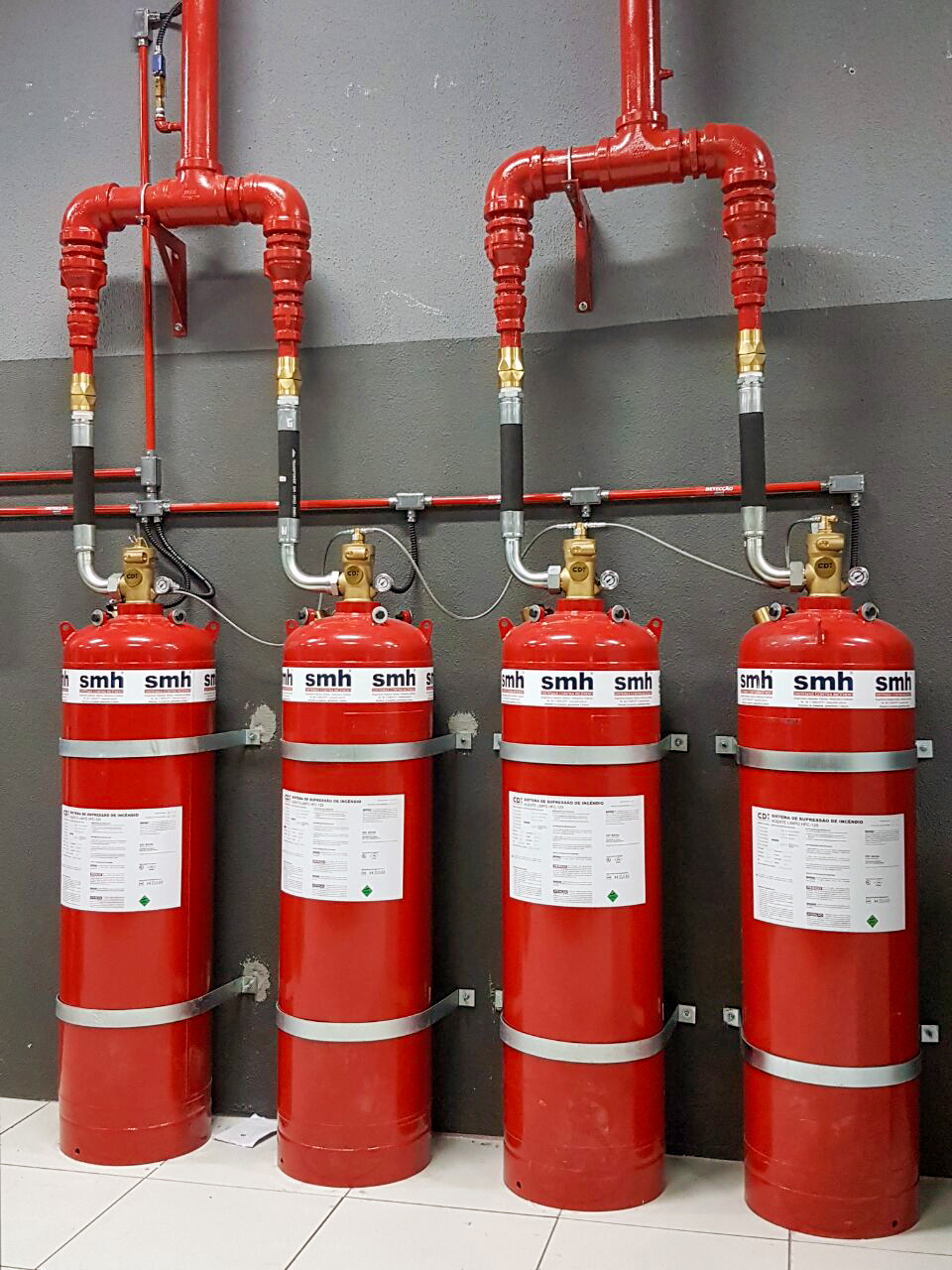 sistema de combate a incêndio com gás sistema de combate a incêndio com gás